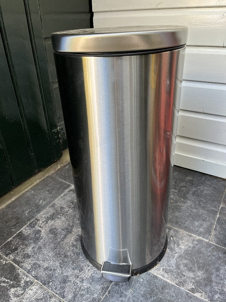Pedaalemmer, Huis en Inrichting, Woonaccessoires | Prullenbakken, Ophalen, Gebruikt, Met pedaal, Minder dan 10 liter