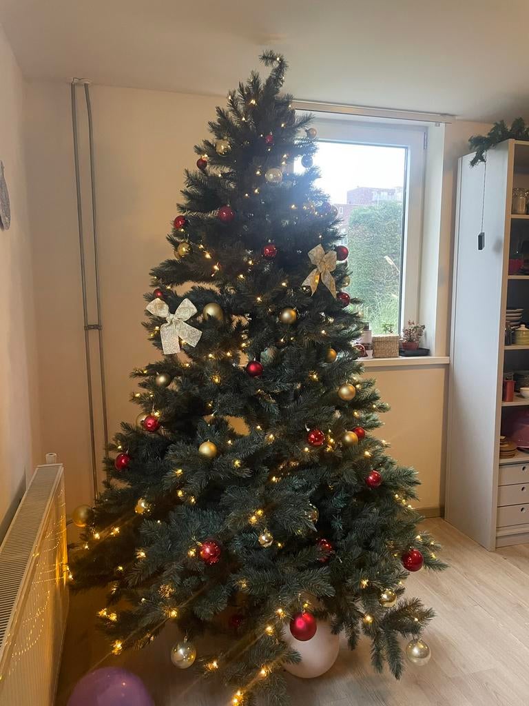Kerst tree met decors, Ophalen, Zo goed als nieuw