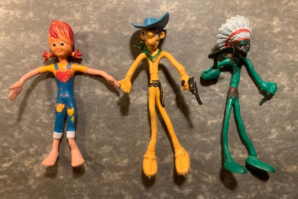 Buigzame draadfiguren - Vintage Speelgoed, Ophalen of Verzenden, Gebruikt
