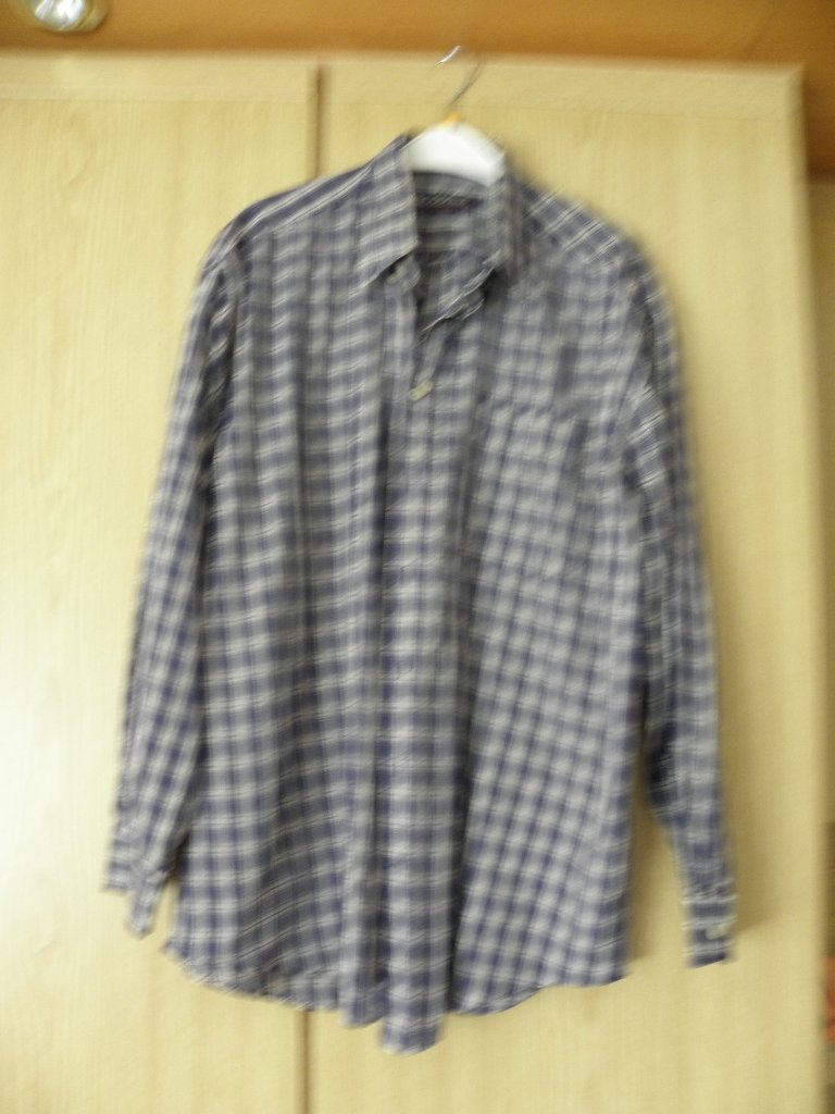 Goedkoop soepel blauw off white geruit overhemd COLVILLE XL, Blauw, Ophalen of Verzenden, Colville, Gedragen