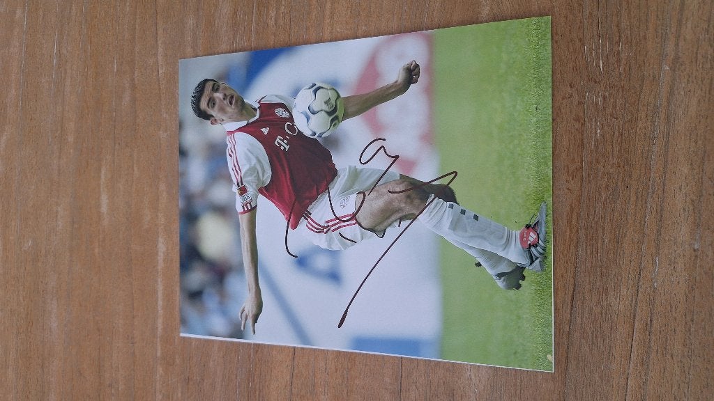 Foto 20x25cm met handtekening; Roy Makaay # Bayern Munchen, Ophalen of Verzenden, Nieuw, Buitenlandse clubs, Overige typen
