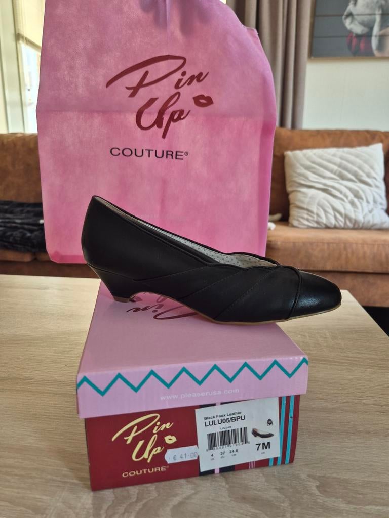 Nieuwe Pin Up Couture LULU09BPU Zwarte Pumps Maat 37, Pumps, Zwart, Nieuw, Pin Up Couture
