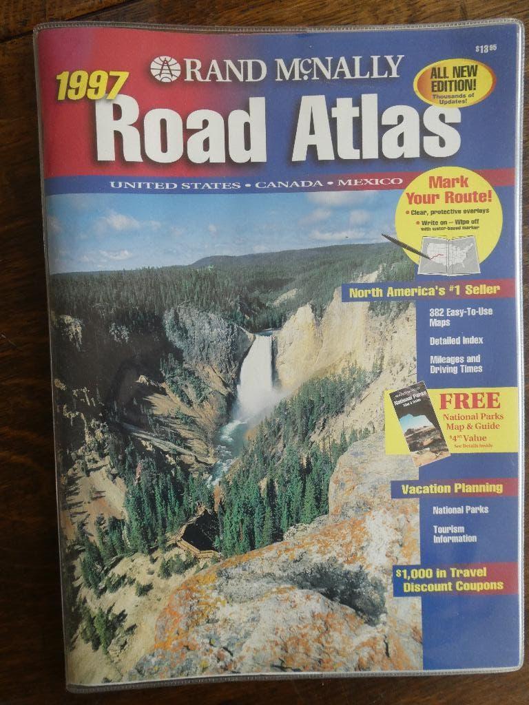 Rand McNally Road Atlas 1997 United States, Canada & Mexico, Ophalen, 1800 tot 2000, Wereld, Landkaart