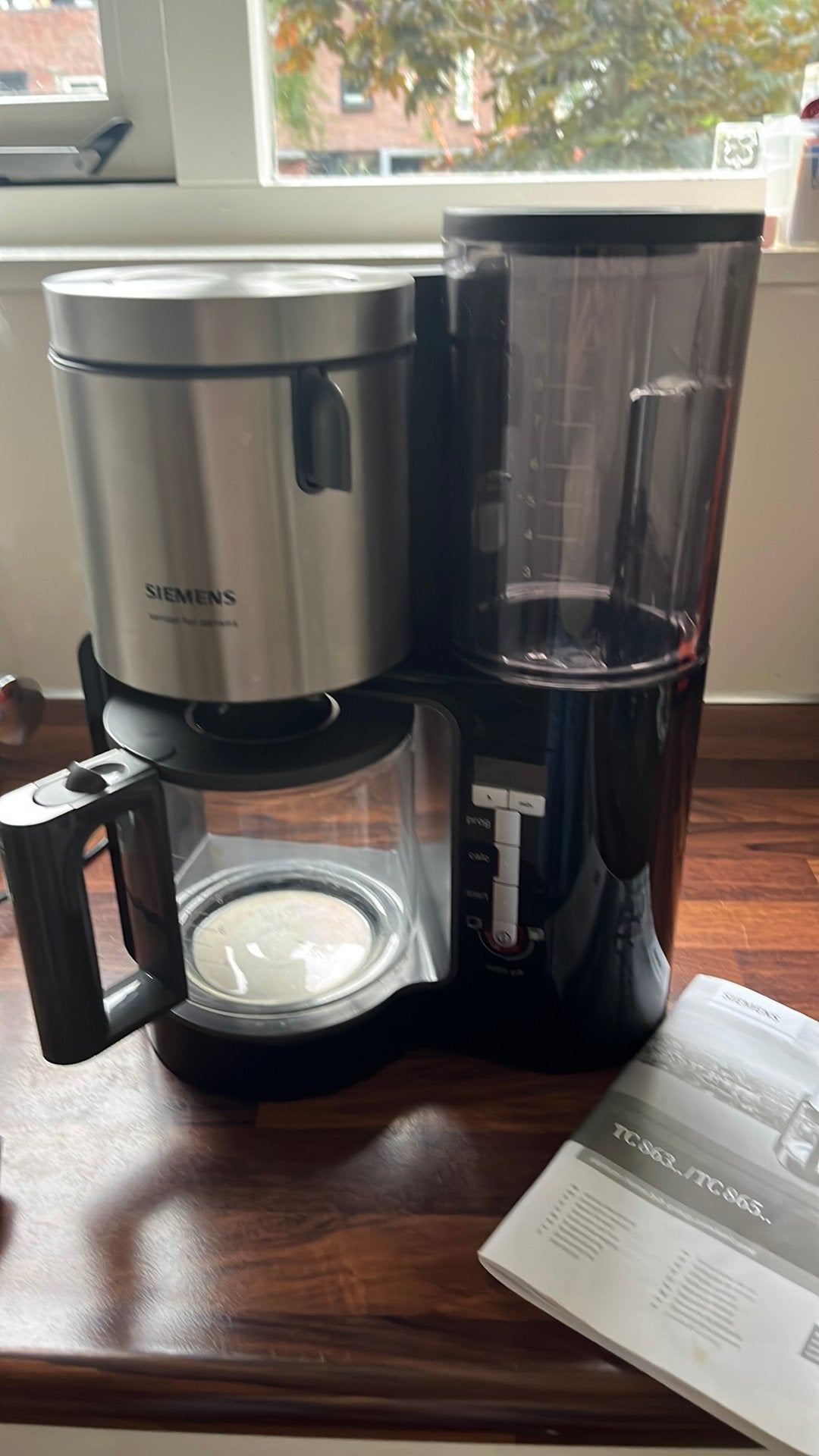 Siemens koffiezetapparaat met timer., Witgoed en Apparatuur, Koffiezetapparaten, 10 kopjes of meer, Ophalen, Zo goed als nieuw