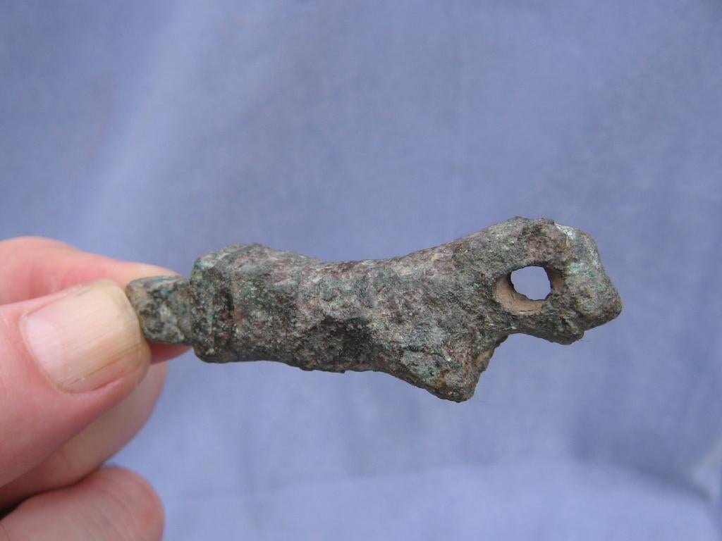 Romeins bronzen ( leeuw ) sleutel heft ong. 2000 jaar oud, Antiek en Kunst, Antiek | Koper en Brons, Ophalen of Verzenden, Brons