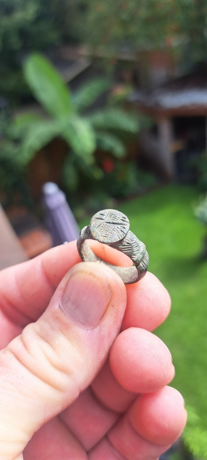 (4) Romeinse bronzen ring, bodemvondst, Ophalen of Verzenden, Brons