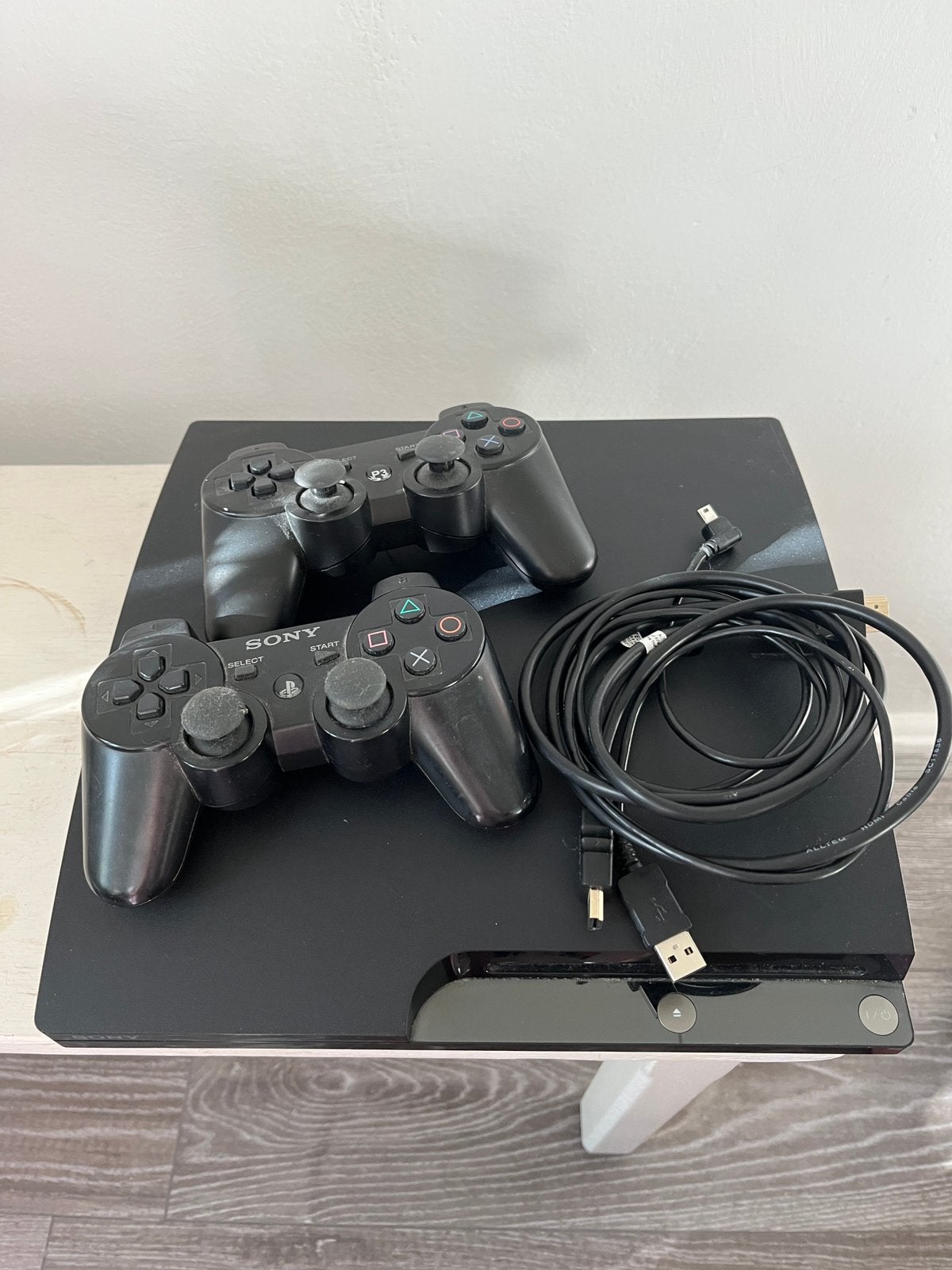 Playstation 3 in goede staat, met 7 spellen, Spelcomputers en Games, Ophalen, Gebruikt, Met 2 controllers, Slim