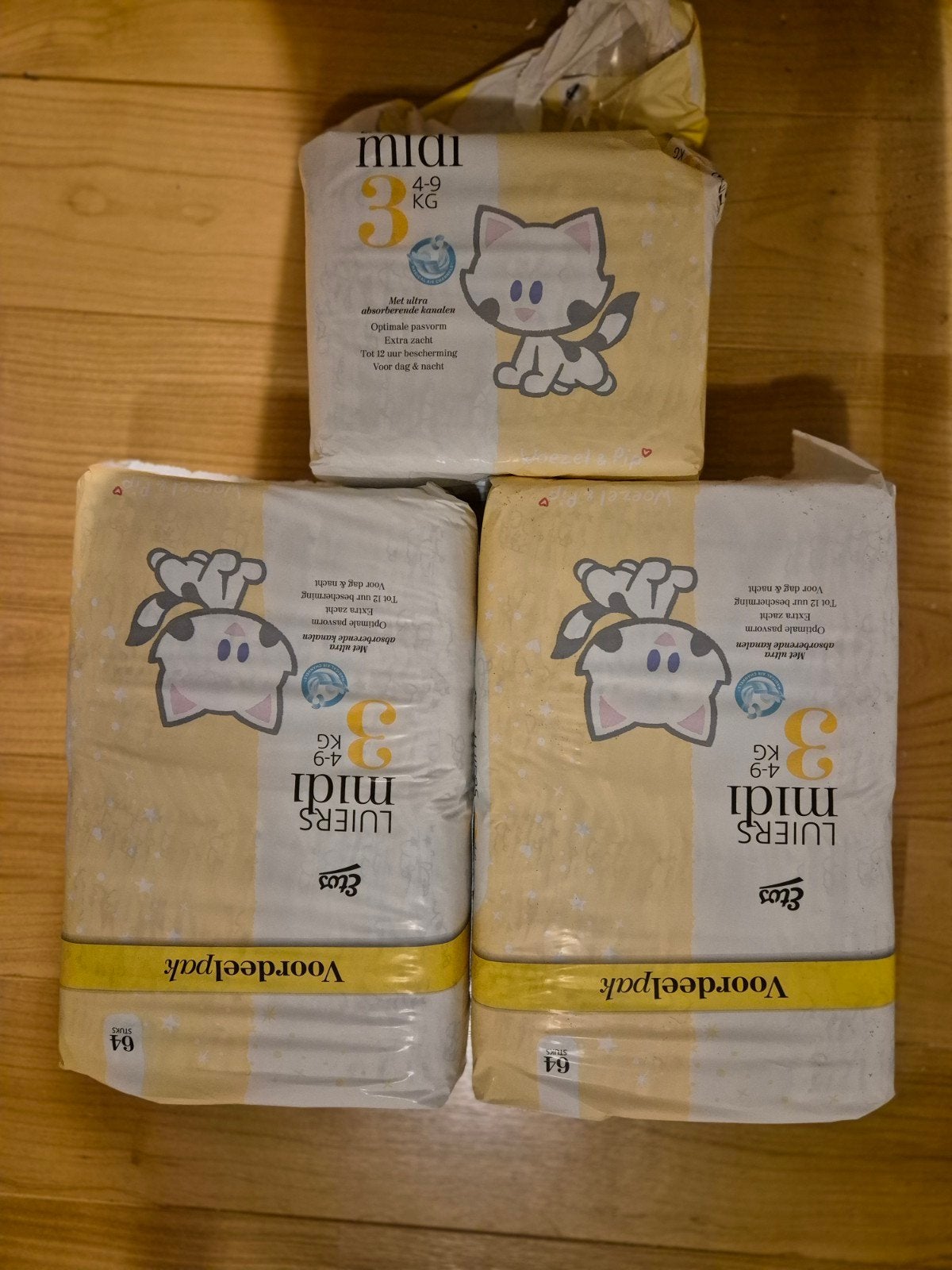 Etos Luiers Midi Maat 3 (4-9 kg) Voordeelpakken, Ophalen, Nieuw