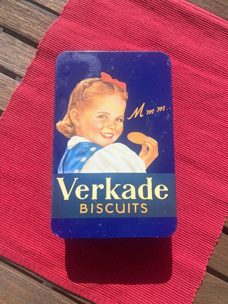 verkade koekblik, Verzamelen, Blikken, Ophalen of Verzenden, Gebruikt, Koek(jes), Verkade