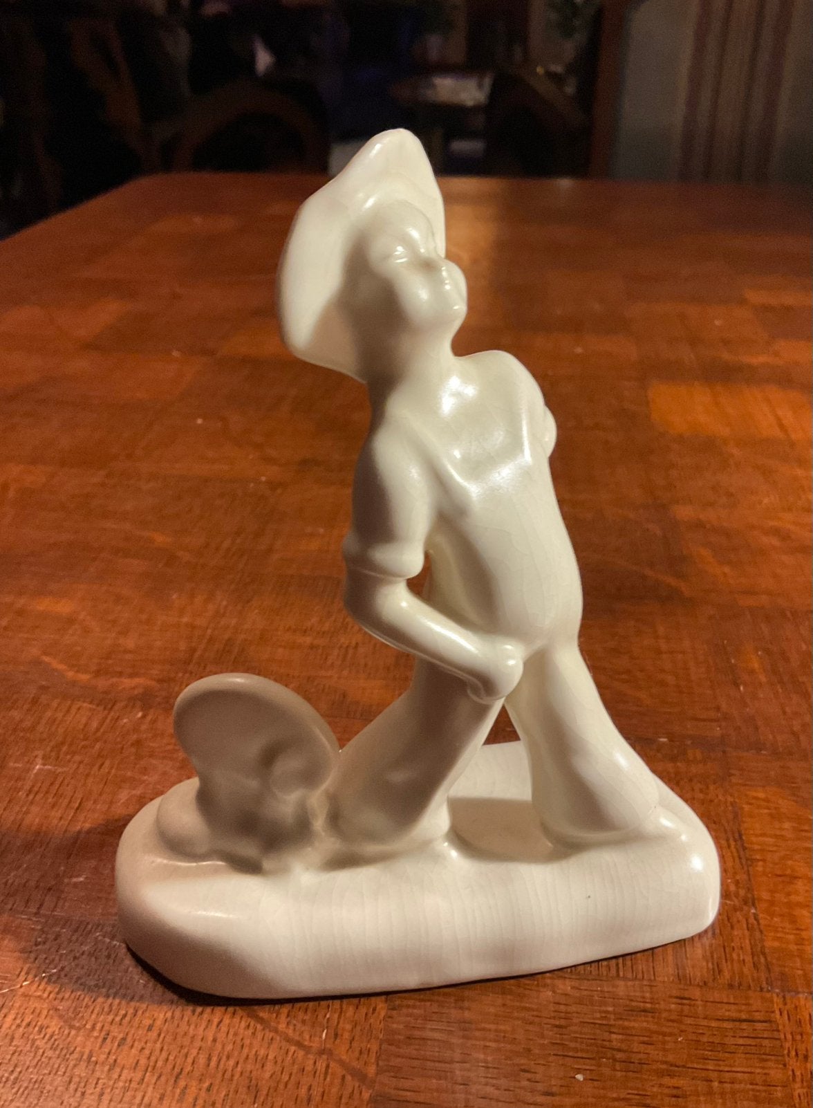 Plateel Art Deco longentje met Olifant, Antiek en Kunst, Ophalen of Verzenden