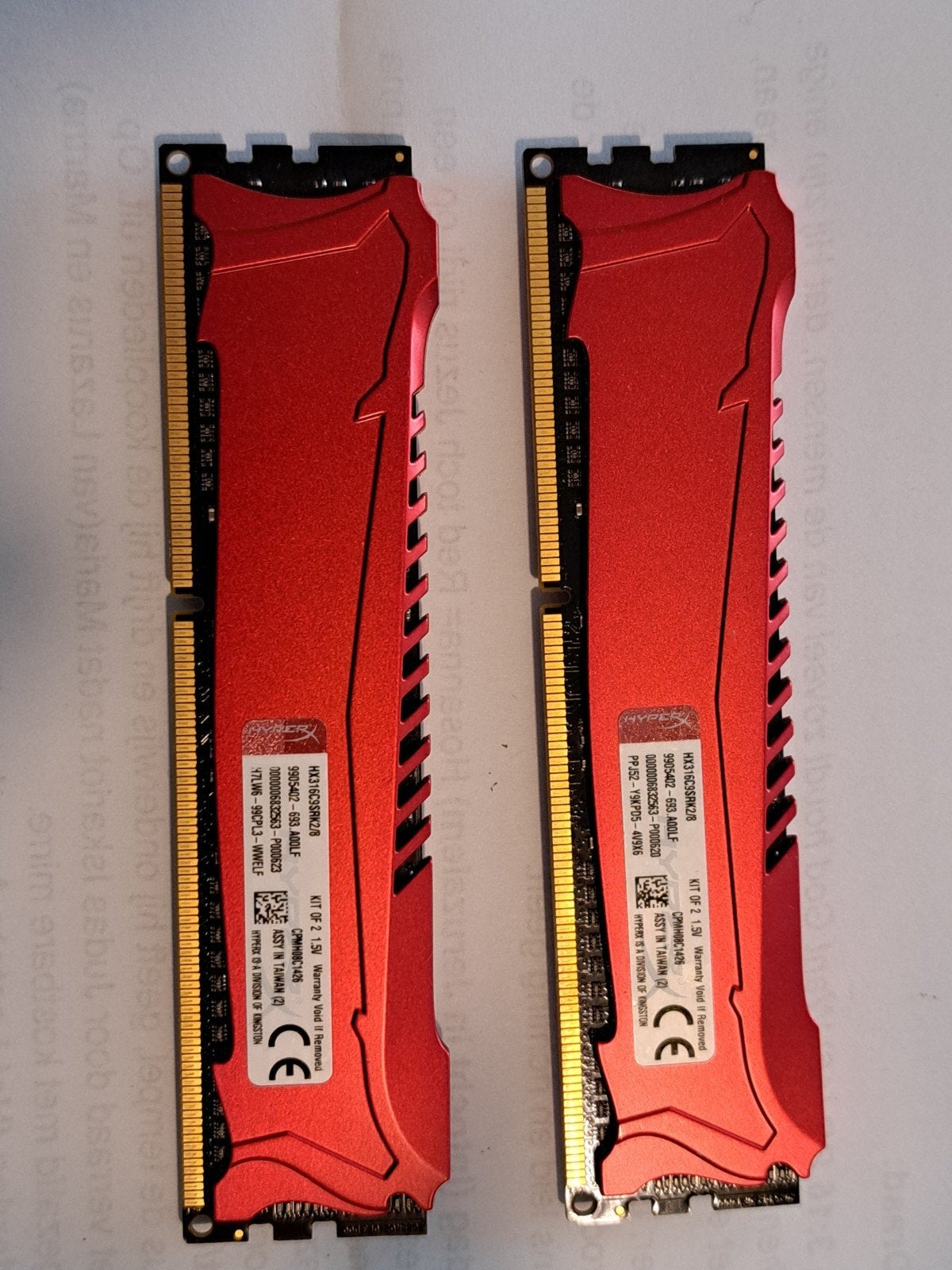 HyperX Savage DDR3 RAM 8GB (2x4GB) 1600MHz 1.5V, Computers en Software, RAM geheugen, Ophalen of Verzenden