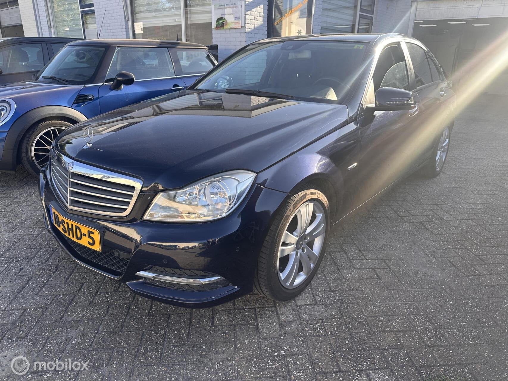 Mercedes C-klasse 180 Business Class 125!, Auto's, Automaat, Achterwielaandrijving, Blauw, 1796 cc