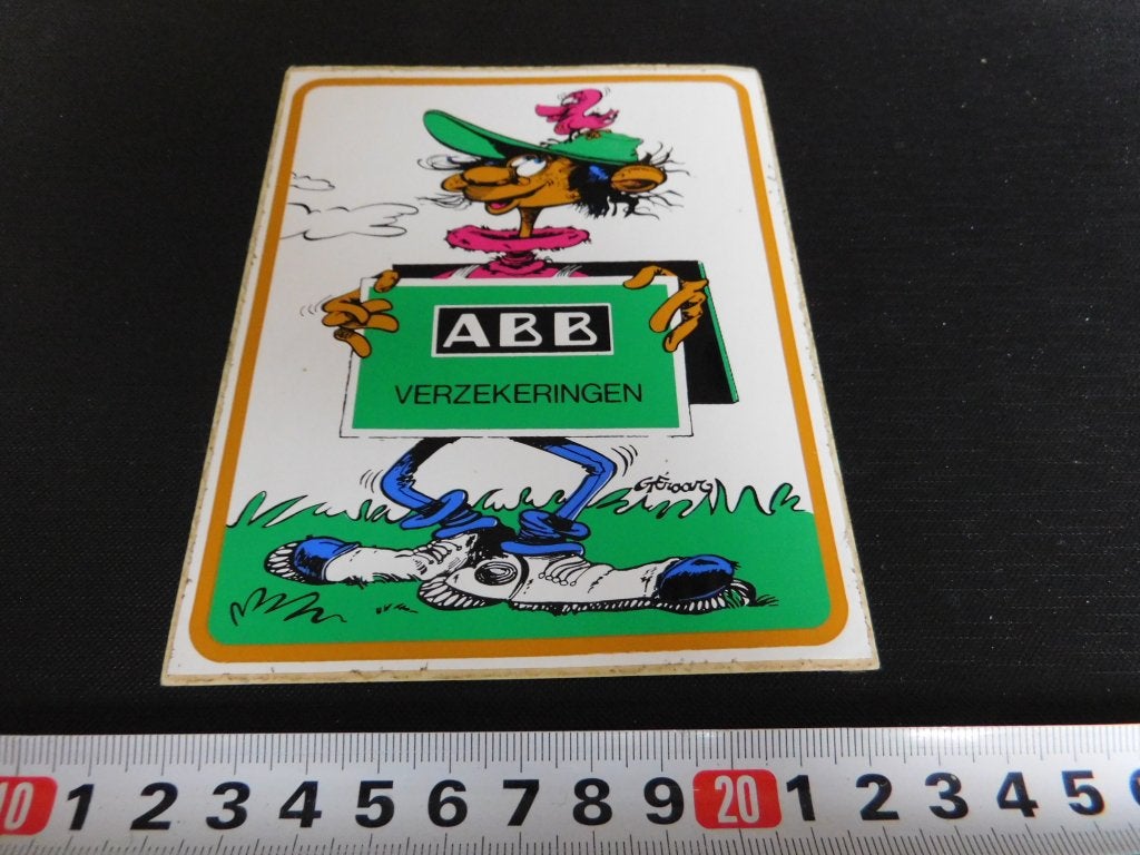 sticker ABB  Verzekeringen  LK2090, Ophalen of Verzenden, Zo goed als nieuw