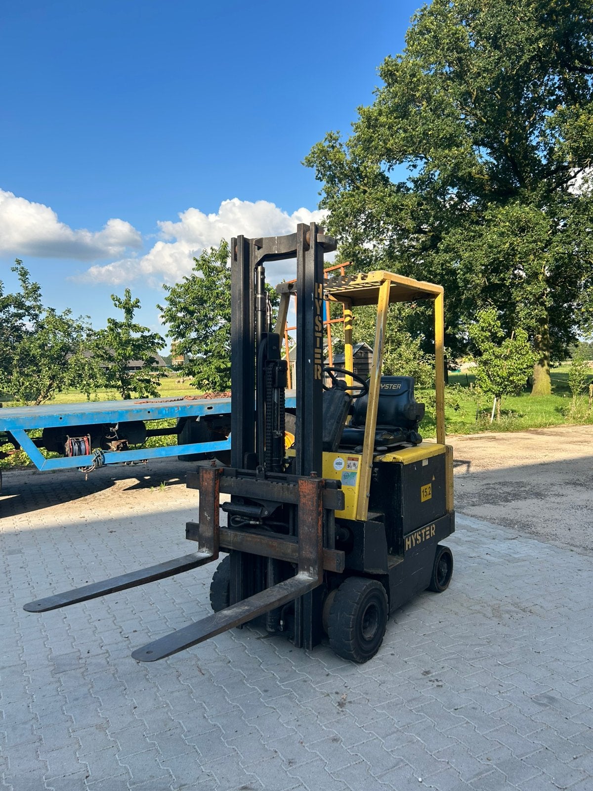Heftruck Hyster, Ophalen