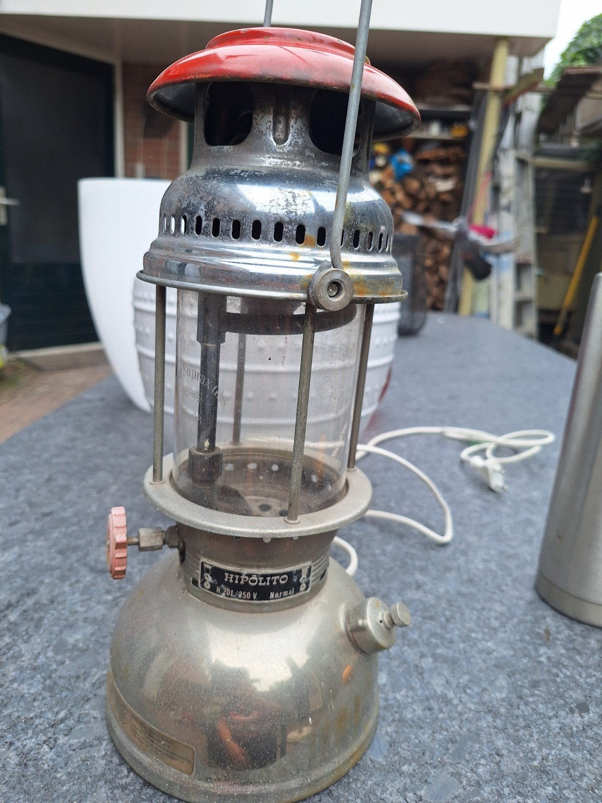 Petroleumlamp - hipolito H 201/250v. Normal, Ophalen of Verzenden