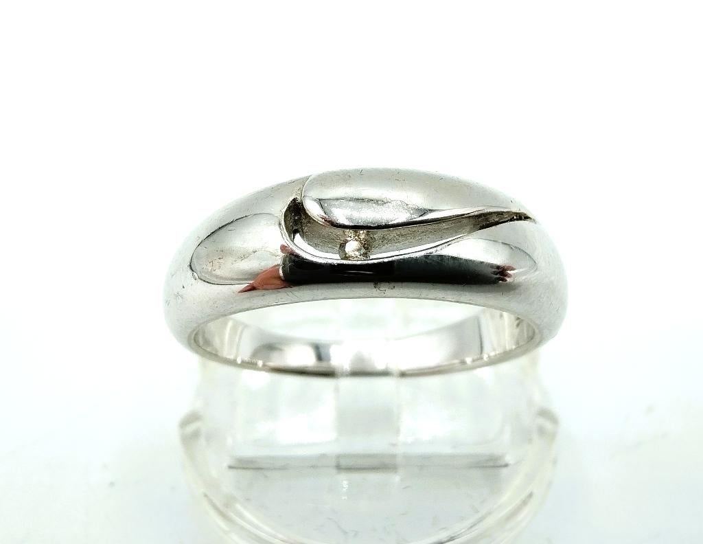 Zilveren ring met echte diamant, 18 mm., 18 tot 19, Info@zilverwebsite.nl, Verzenden, Nieuw