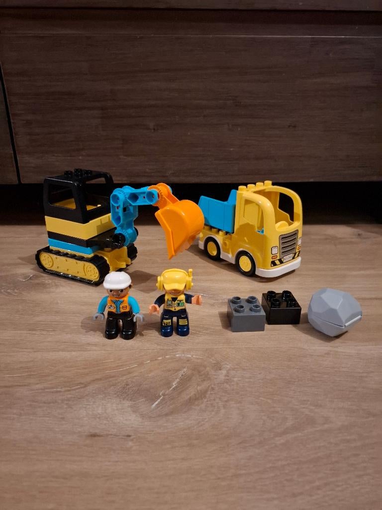 LEGO DUPLO Truck & Graafmachine met rupsbanden 10931, Ophalen of Verzenden, Gebruikt, Duplo