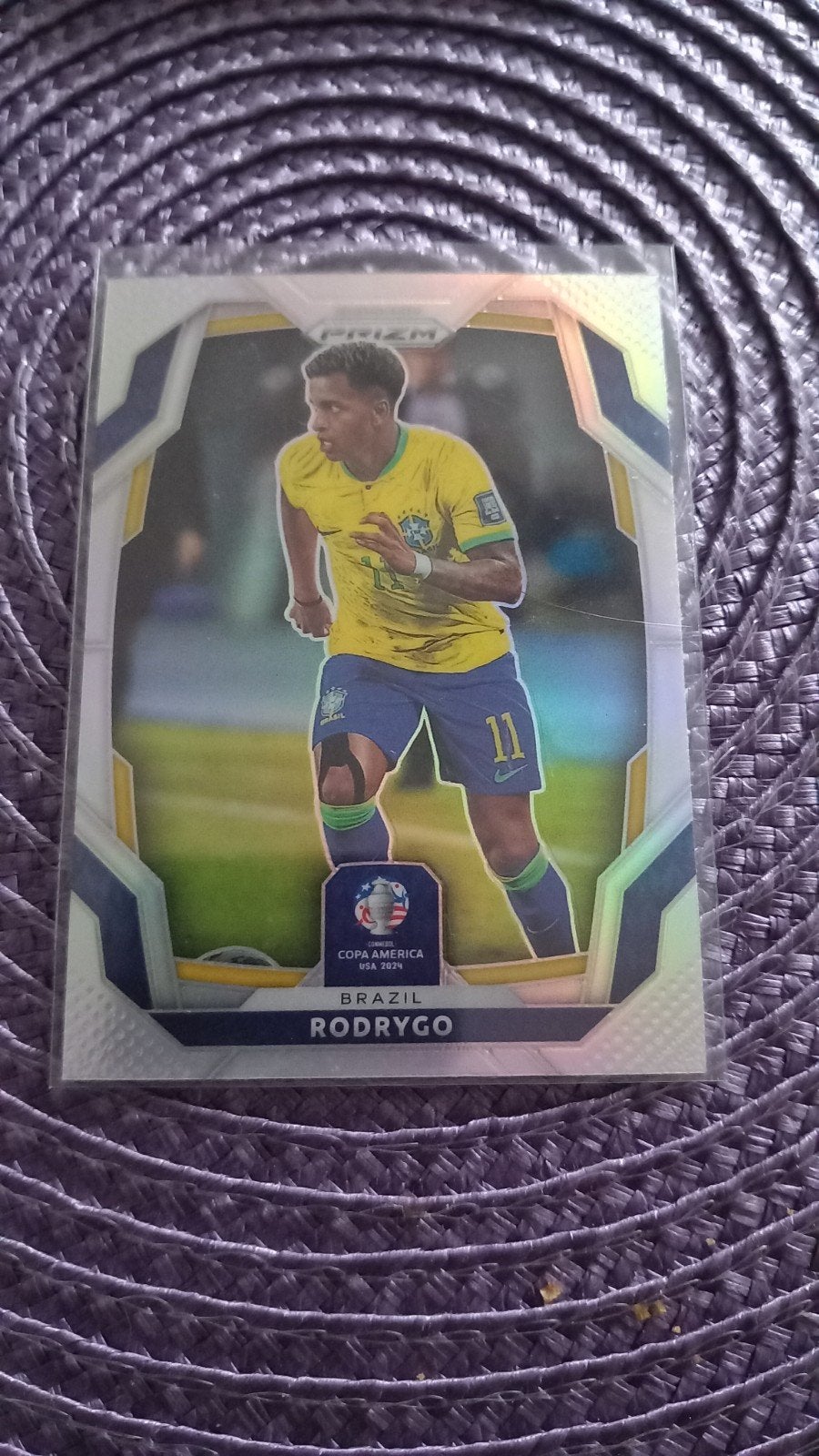 Rodrygo Panini Prizm Copa America 2024 Voetbal Spelerskaart, Ophalen of Verzenden, Zo goed als nieuw, Buitenlandse clubs, Spelerskaart