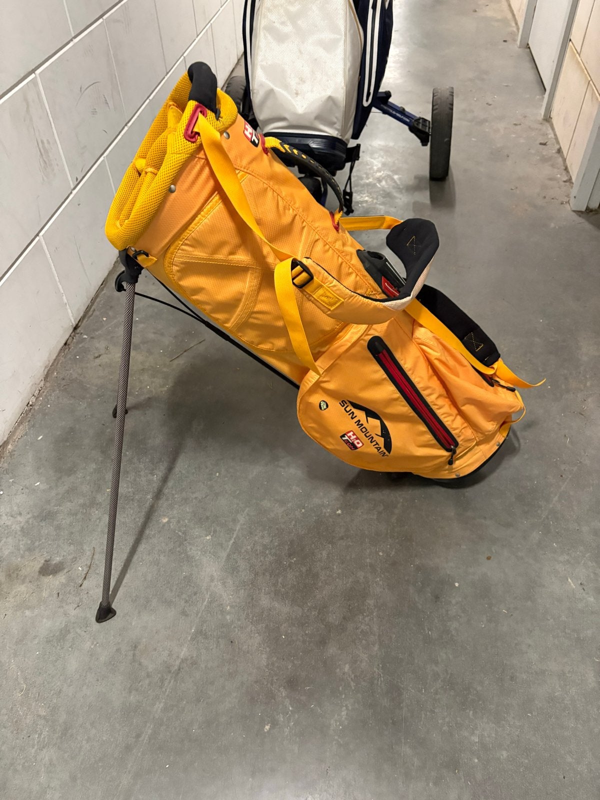Sun Mountain Standbag - Gele Golf Golftas, Sport en Fitness, Golf, Ophalen of Verzenden, Gebruikt, Tas, Overige merken