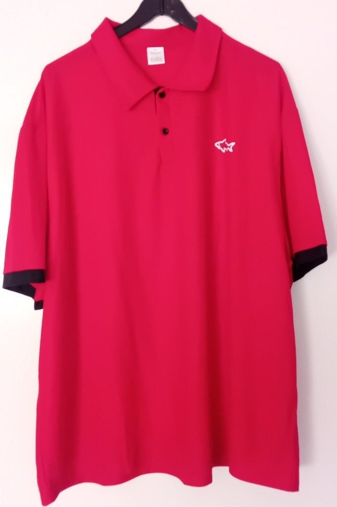 Poloshirt, maat 5XL,heren,shirt,polo,rood,nieuw,vissen,sport, Verzenden, Nieuw, Rood, Shirt