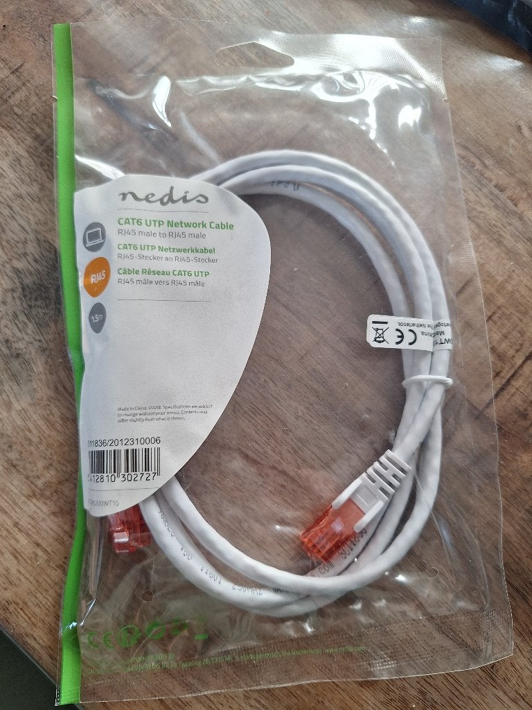 Cat6 utp netwerk kabel  rj45, Computers en Software, Ophalen of Verzenden, Nieuw