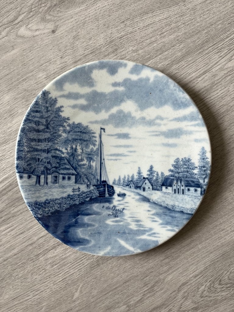 Delfts Blauw wandbord - Delft 521 - decoratief, Antiek en Kunst, Antiek | Wandborden en Tegels, Ophalen