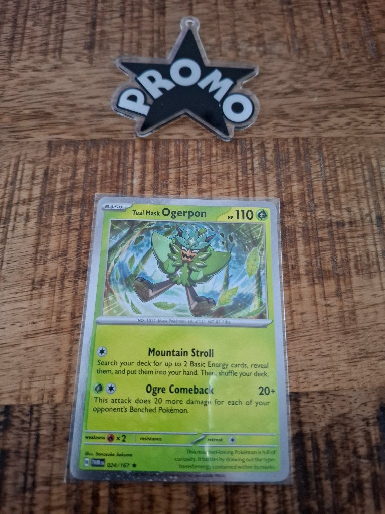 Pokemon Ogre’s Mask (TWM 159/167) – promo card, Ophalen of Verzenden, Nieuw, Losse kaart, Foil