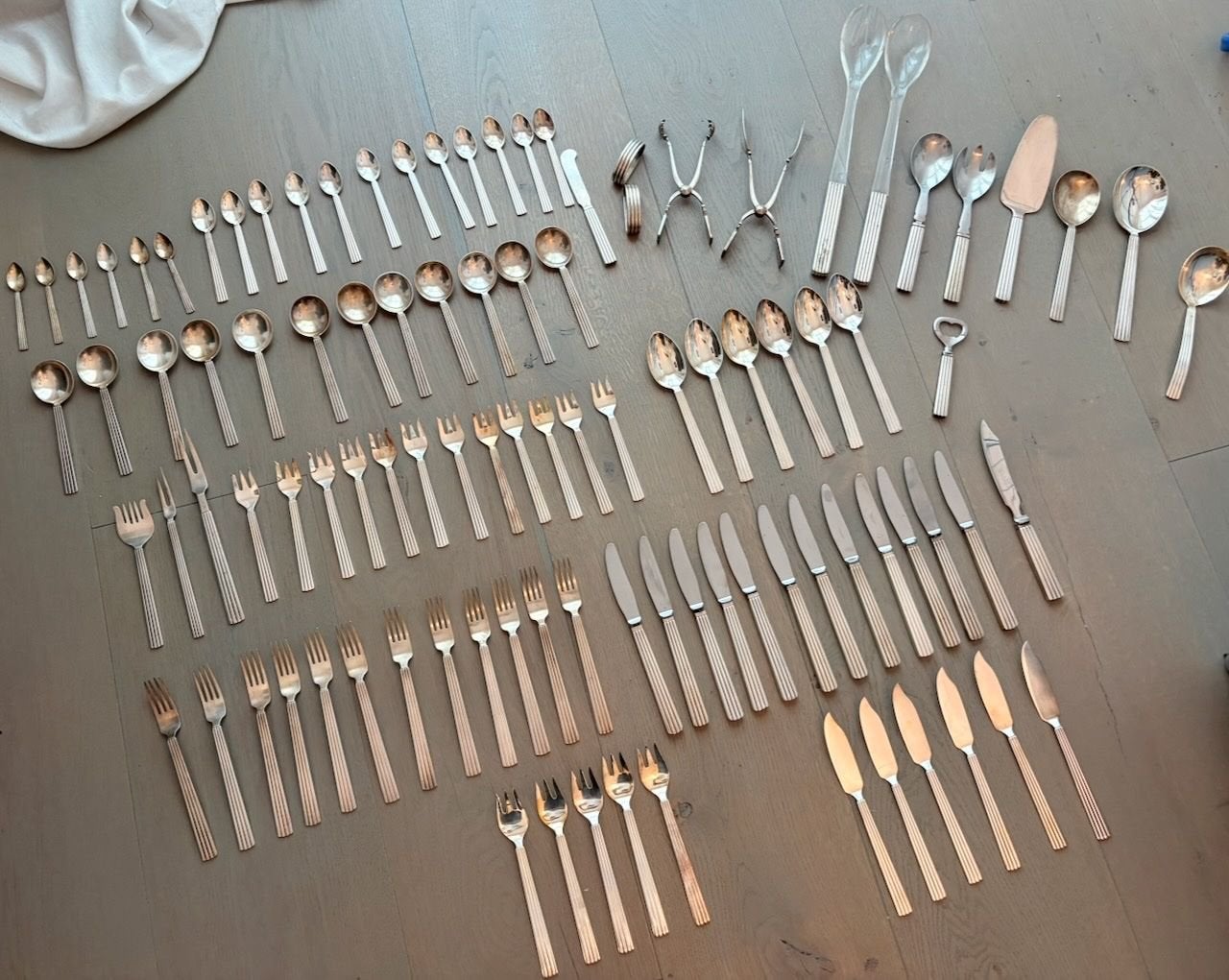 Georg Jensen – Bernadotte bestekset, ca. 99-delig, Ophalen of Verzenden, Zilver