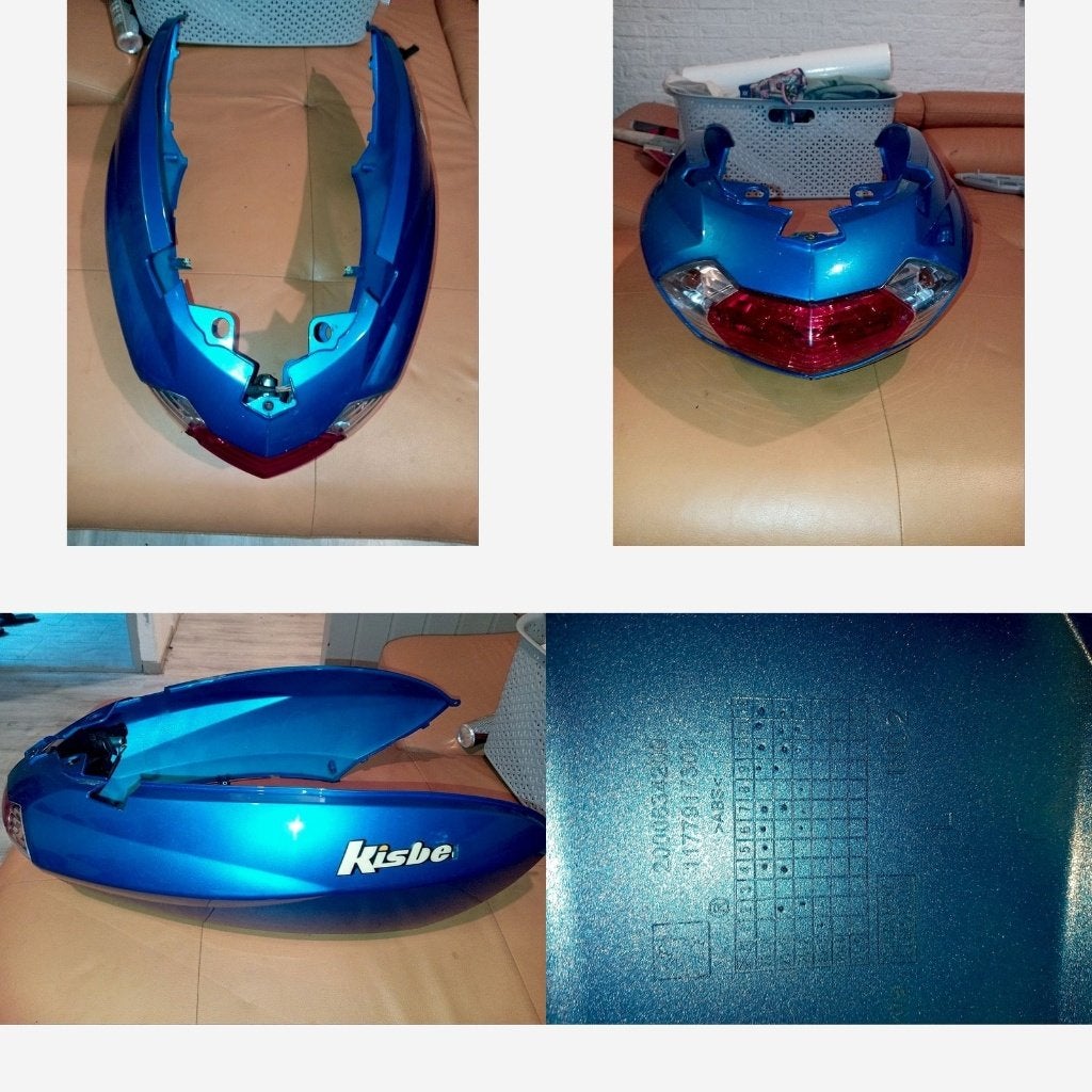 Achterkappen Peugeot Kisbee metallic blauw #KPA-0029, Verzenden, Gebruikt, Kap, Peugeot