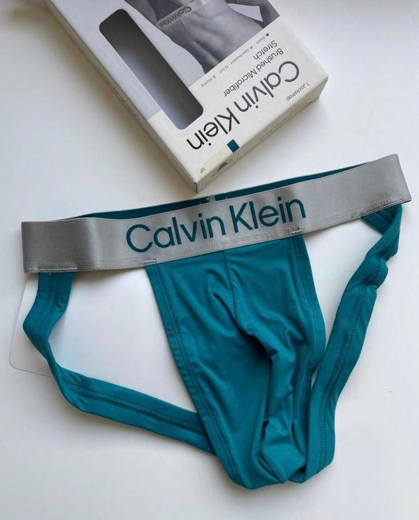 Microfiber Jock Calvin Klein, Kleding | Heren, Ondergoed, Verzenden, Blauw, Slip
