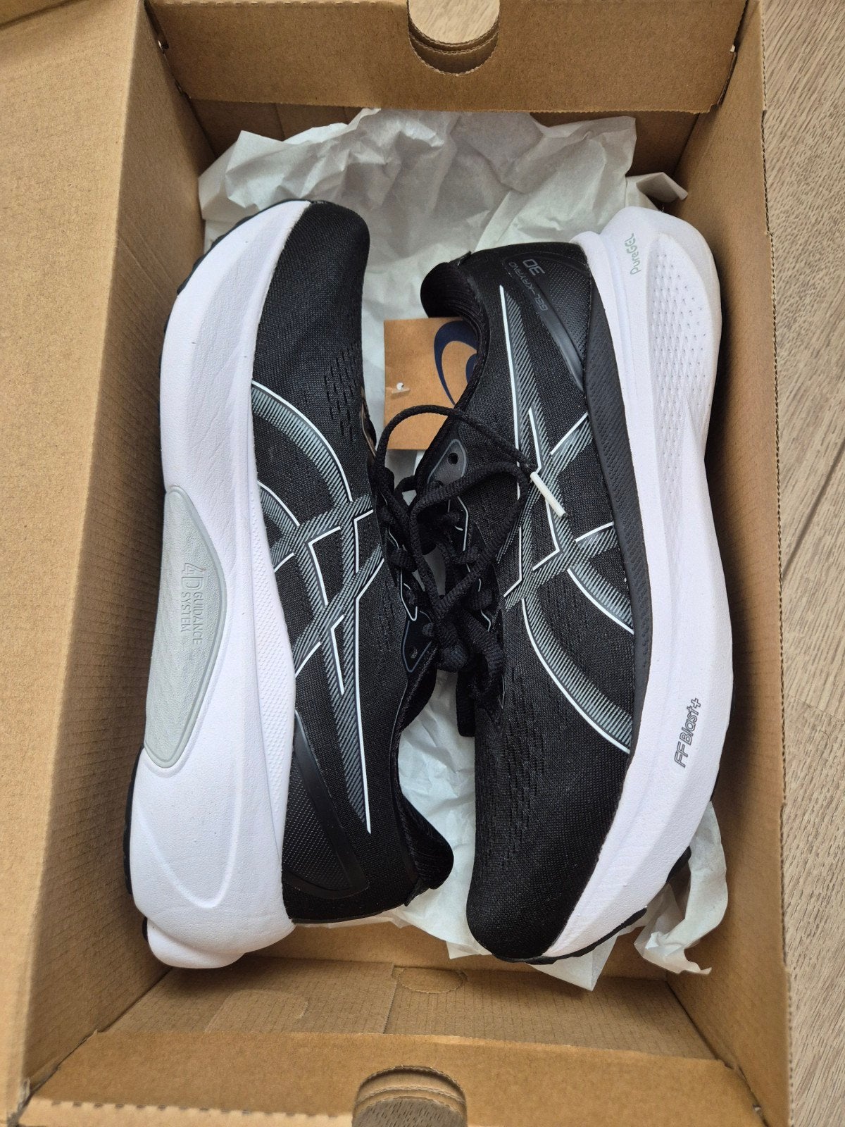 Asics Gel-Kayano 30 Black Sheet Rock - Maat 41,5, Hardloopschoenen, Verzenden, Nieuw, Hardlopen