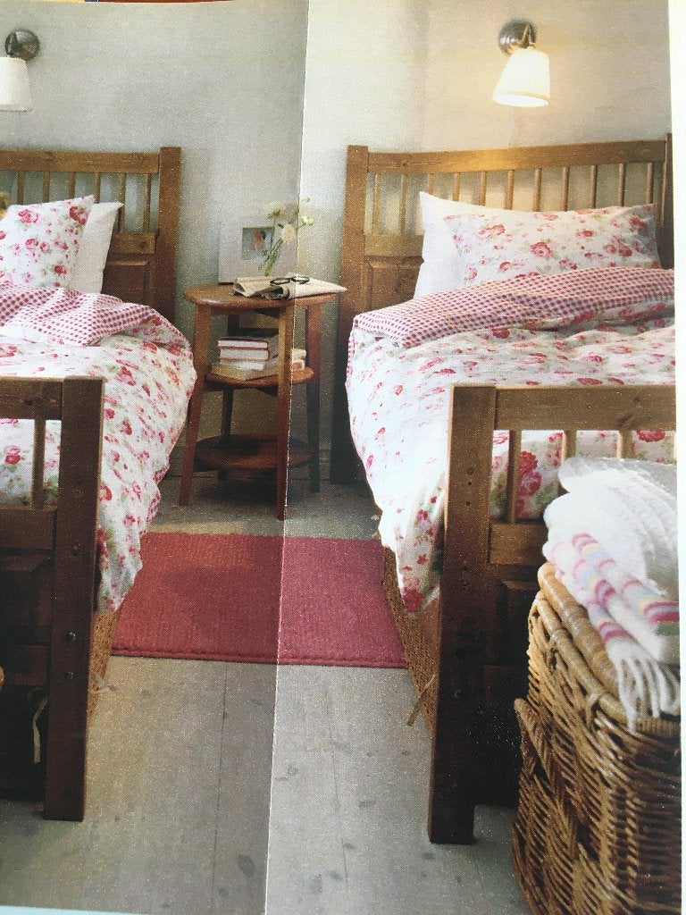 IKEA Eenpersoons Ledikant met Matras (Gebruikt), Eenpersoons, Bruin, Ophalen of Verzenden, Landelijk
