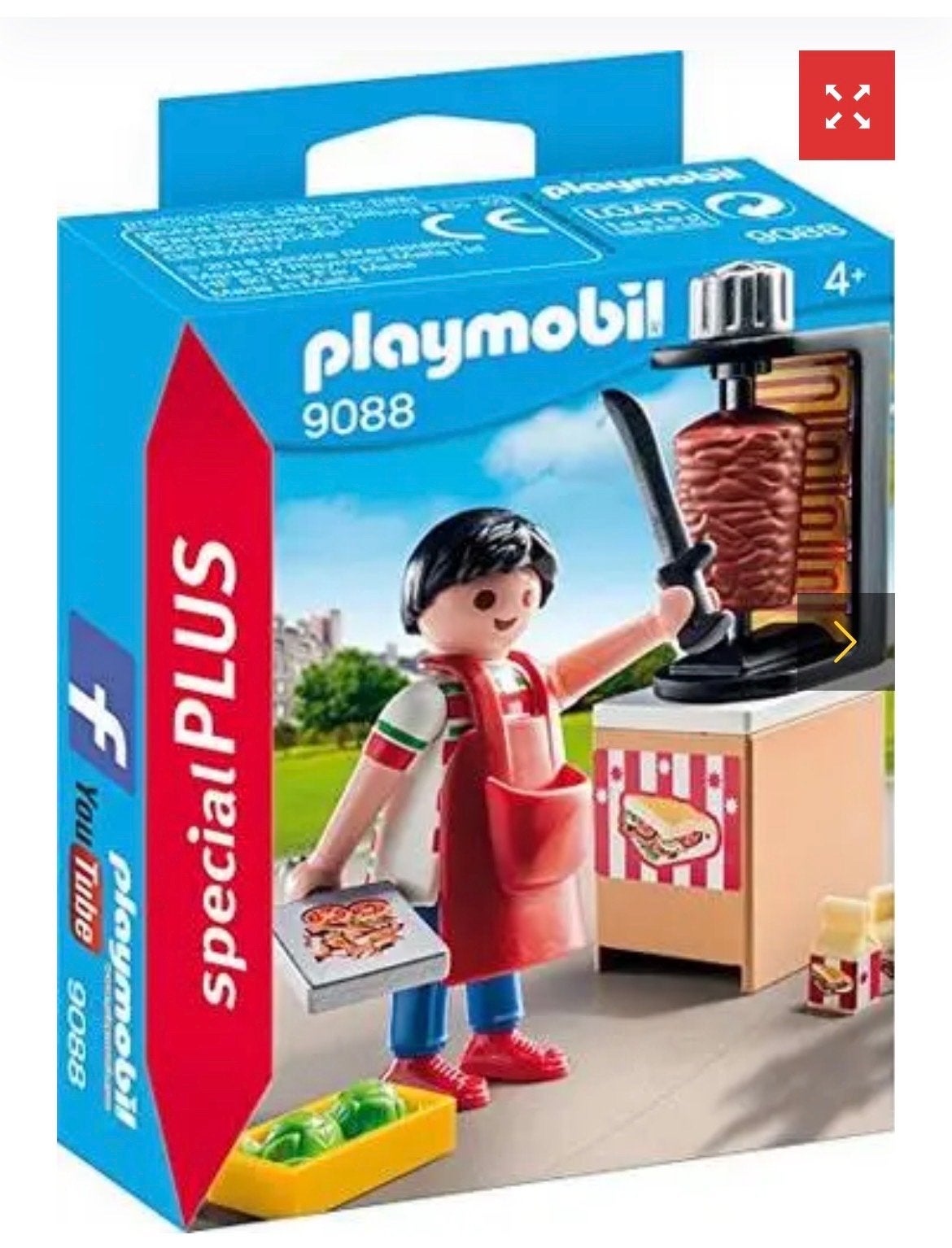 Playmobil Special Plus 9088 Döner Kebab Verkoper, Complete set, Special plus, Ophalen of Verzenden, Zo goed als nieuw