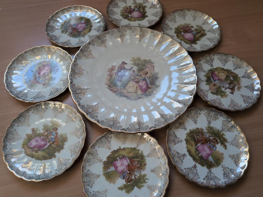 Vintage gebakstel, Ophalen of Verzenden