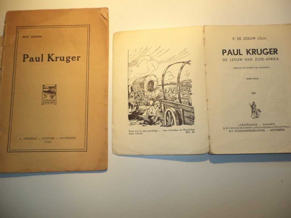 2 oude boeken PAUL KRUGER koloniaal Zuid-Afrika, de Boeren, Boeken, Ophalen of Verzenden, Gelezen