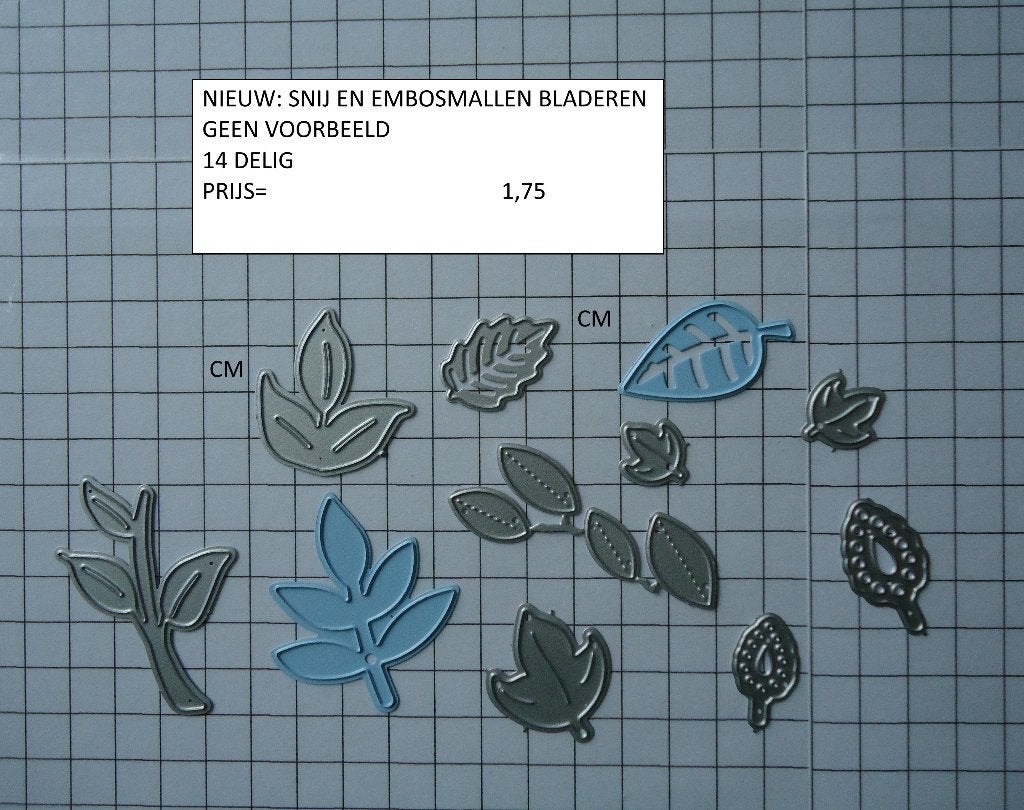 snij en embosmallen bladeren ( alleen verzenden, Ophalen, Nieuw, Overige thema's, Pons of Mal