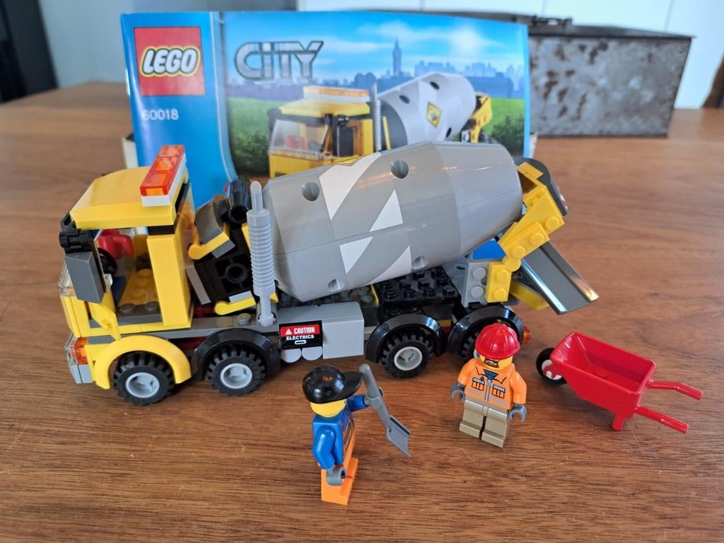 Lego City Betonmixer 60018 - Complete Set, Kinderen en Baby's, Speelgoed | Duplo en Lego, Ophalen of Verzenden, Zo goed als nieuw