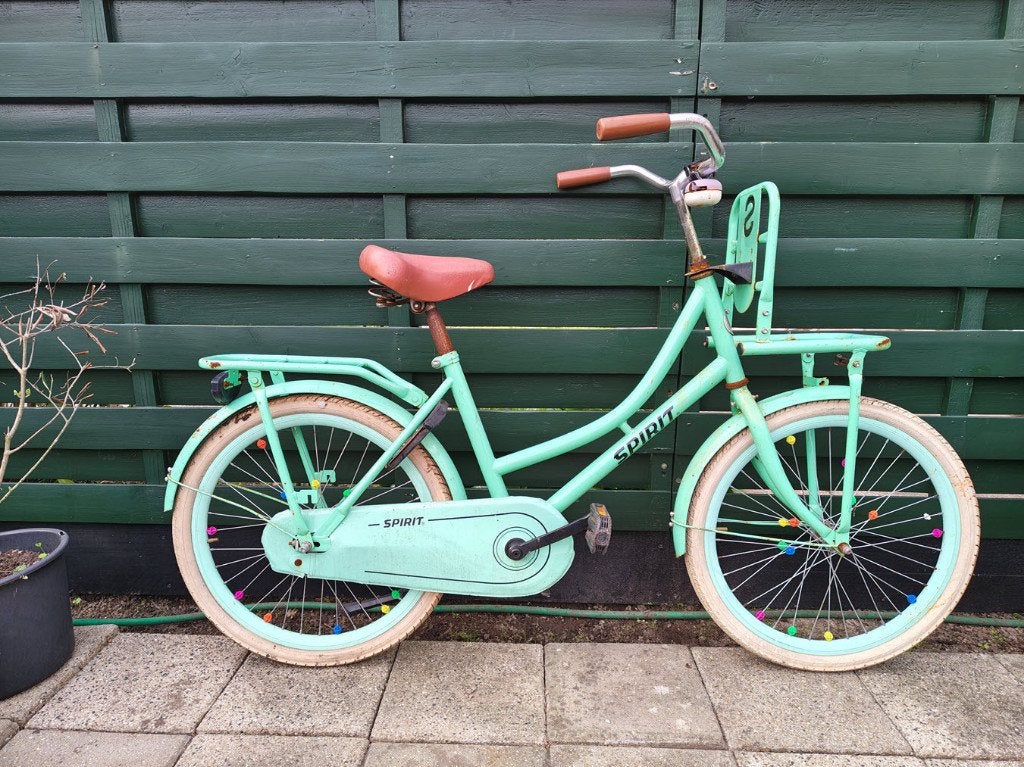 Meisjesfiets Spirit Cargo 22 inch Transportfiets, Fietsen en Brommers, Ophalen, Terugtraprem, 22 inch, Gebruikt