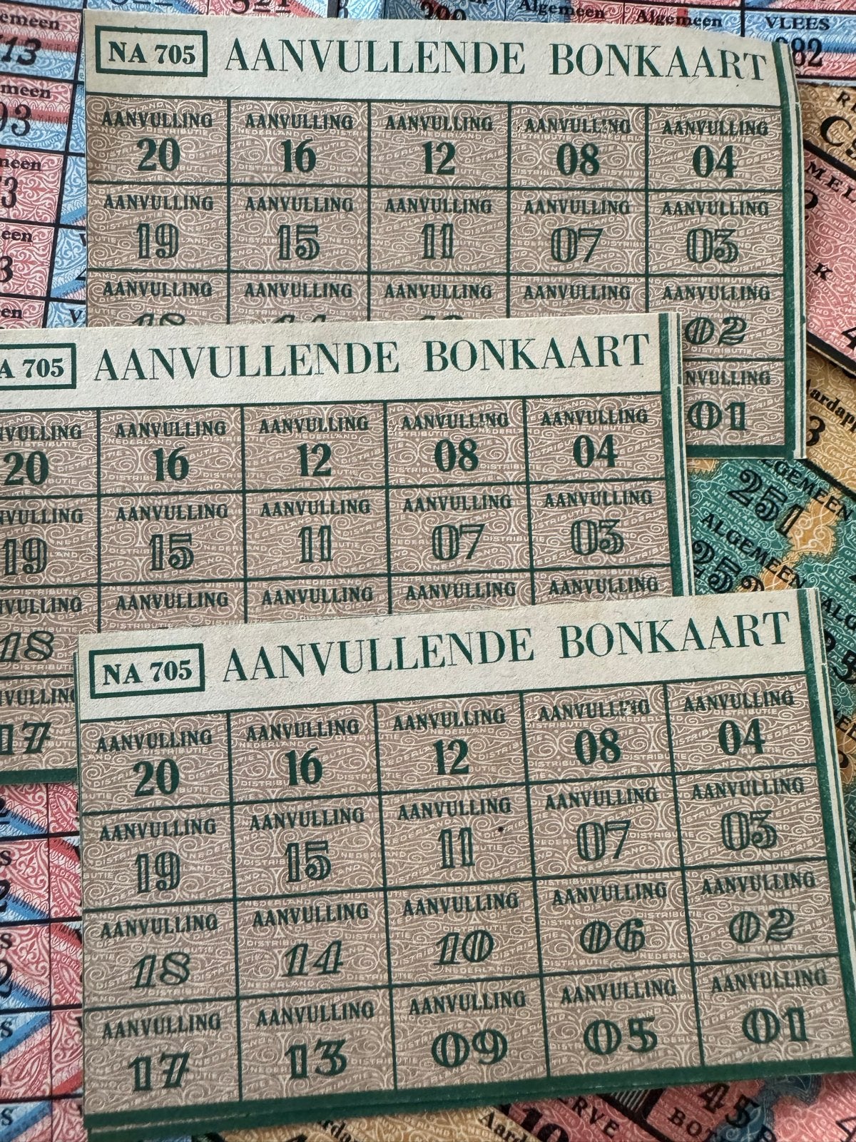 Oorlogstijd Bonkaarten - Diverse Soorten en Jaren, Verzamelen, Verzenden