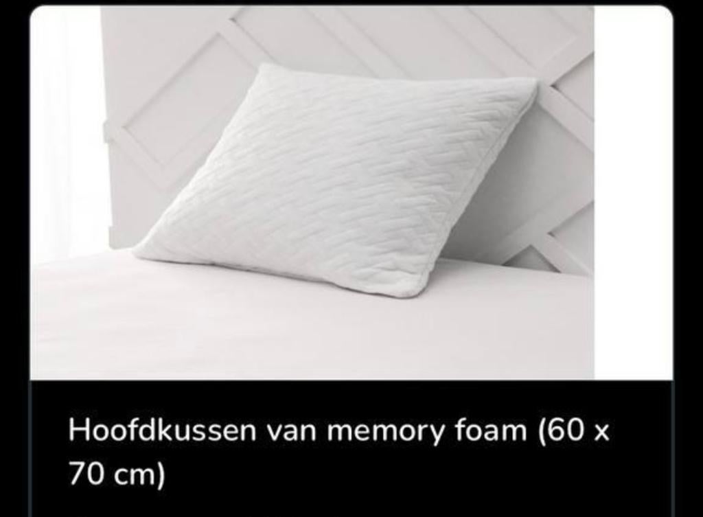 Comfortabel Memory Foam Kussen 60x70cm voor optimale slaap, Ophalen of Verzenden, Nieuw, Kussen