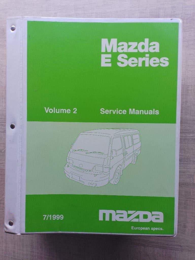 Dealer werkplaatsboek Mazda E Series bus + Pickup 1999, Ophalen of Verzenden, Gelezen, Mazda