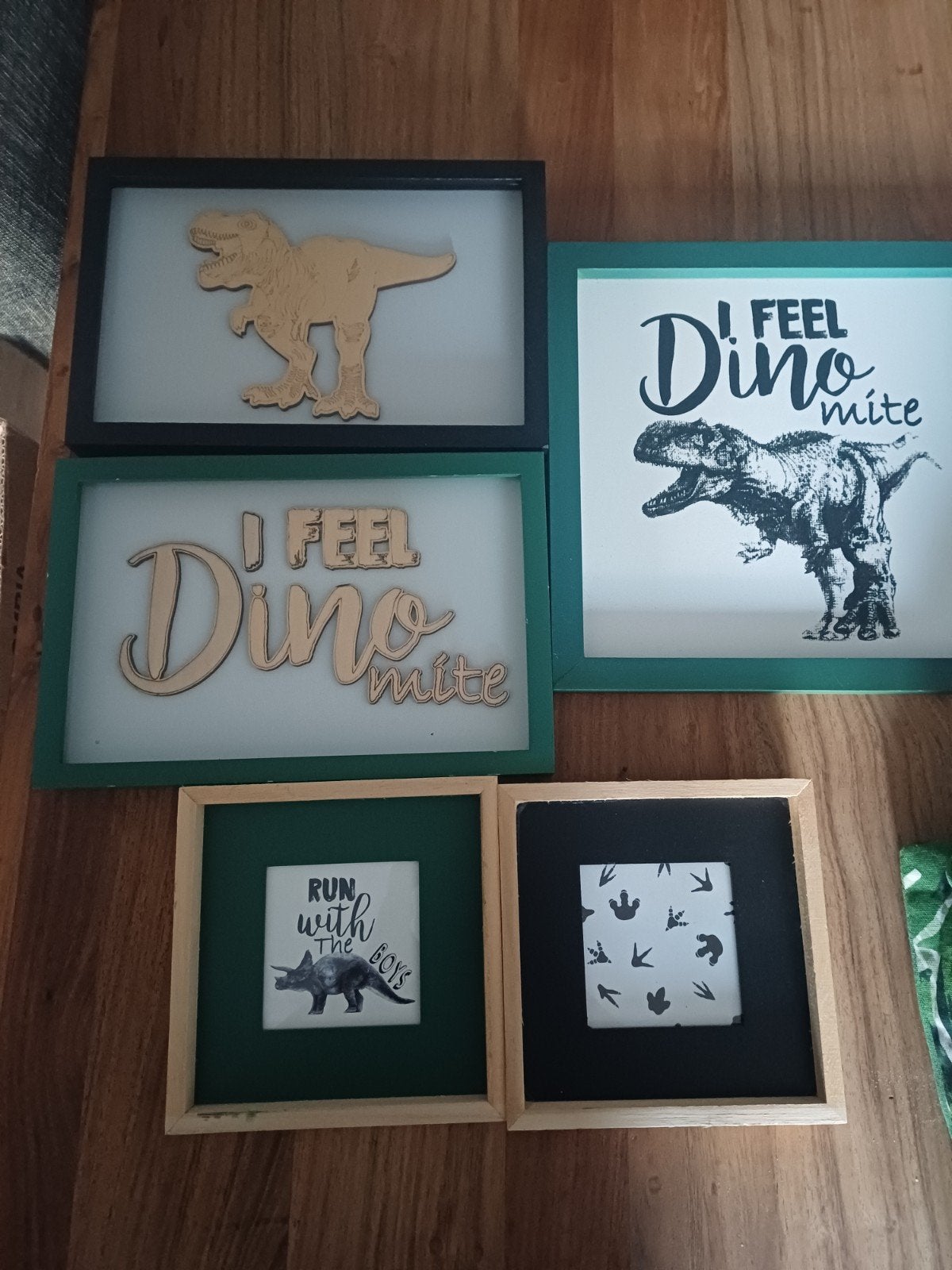 Dino themapakket voor stoere jongenskamer, Groen, Hout, Gebruikt, Overige stijlen
