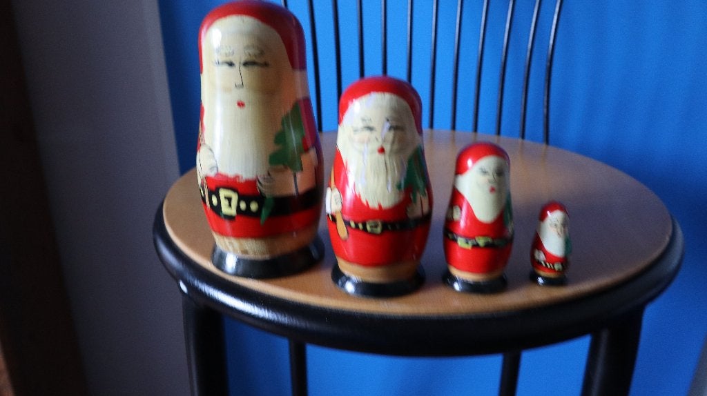 matroeskja kerst poppetjes, Ophalen of Verzenden