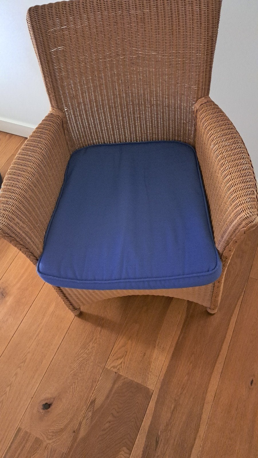 Lloyd Loom stoel in naturel met lichte gebruiksporen, Ophalen, Gebruikt, Overige kleuren, Riet of Rotan