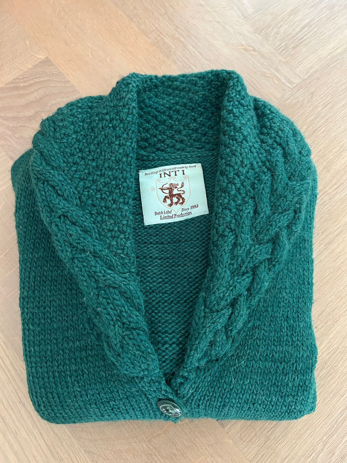 Inti wollen vest groen, Kleding | Dames, Truien en Vesten, Ophalen of Verzenden, Zo goed als nieuw, Maat 36 (S), Groen