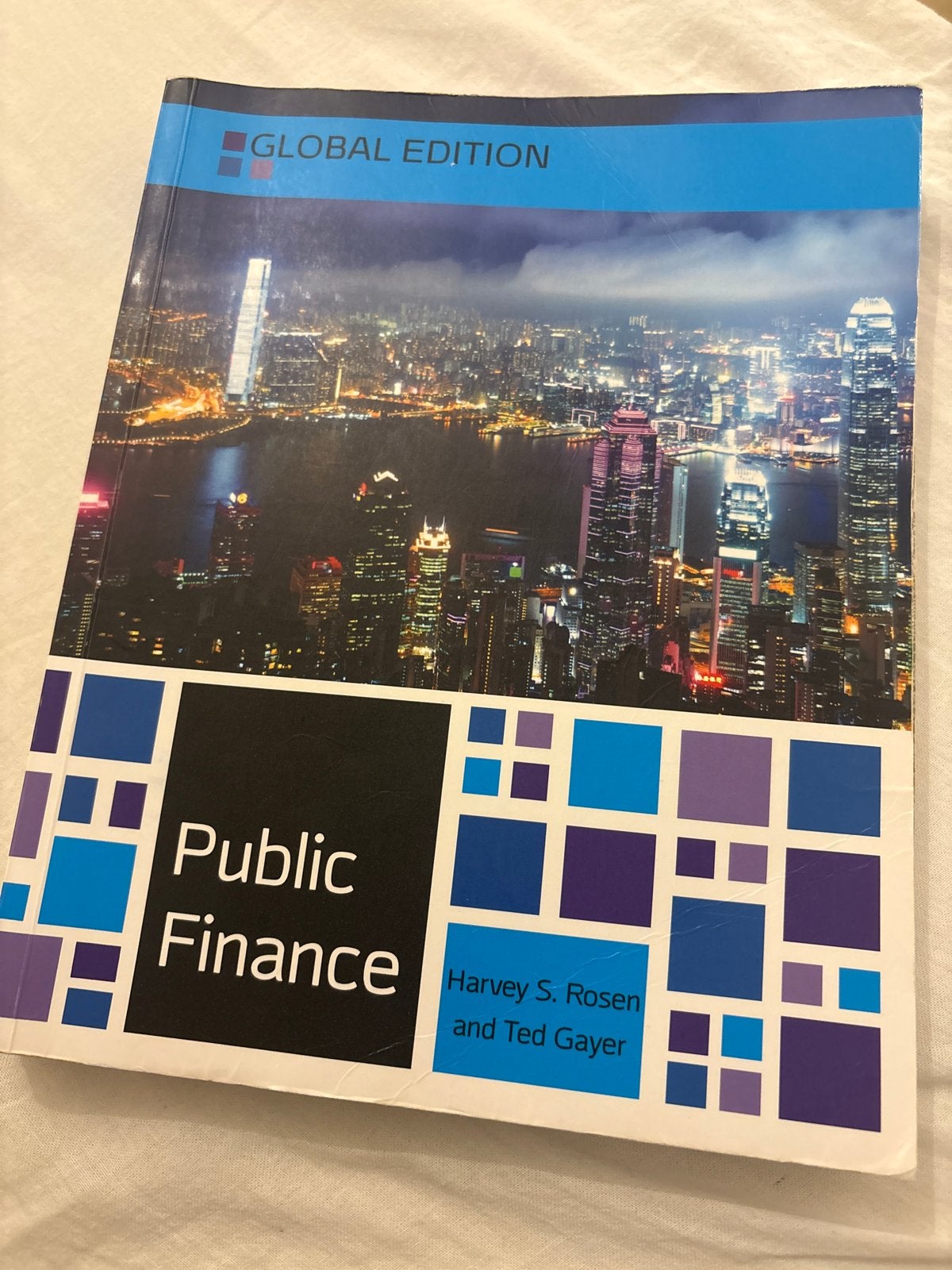 Public Finance - Harvey S. Rosen & Ted Gayer (Global Edition, Ophalen of Verzenden, Gamma, Zo goed als nieuw, HBO