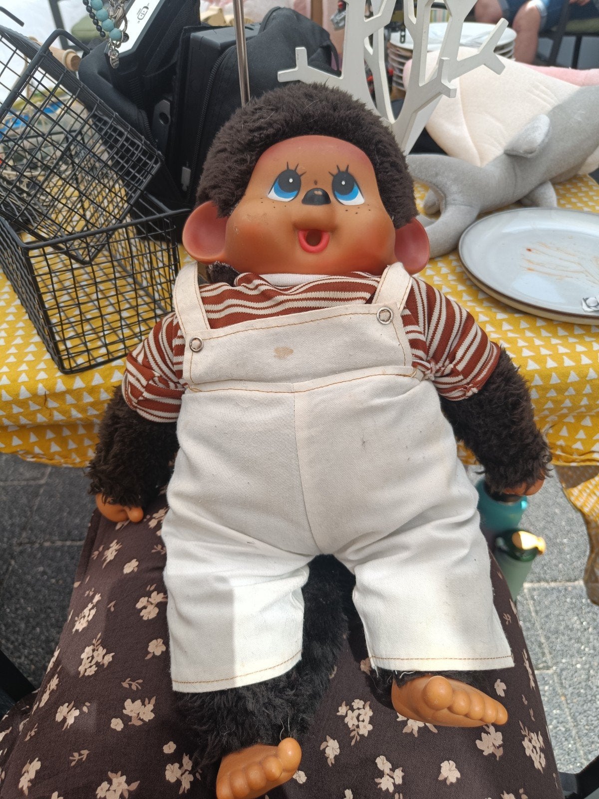 Monchhichi Sekiguchi Vintage Pop Knuffel, Verzamelen, Poppen, Ophalen of Verzenden, Zo goed als nieuw, Pop