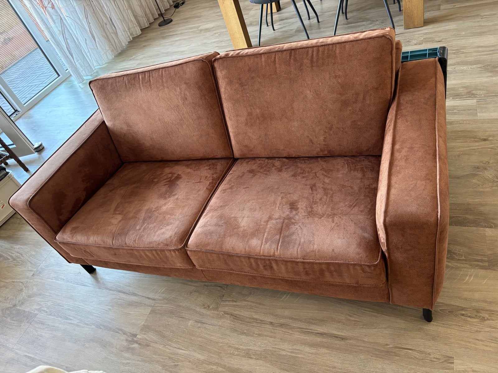 Montel 2-zitsbank - Bruin, Ophalen, Gebruikt, Tweepersoons, 75 tot 100 cm