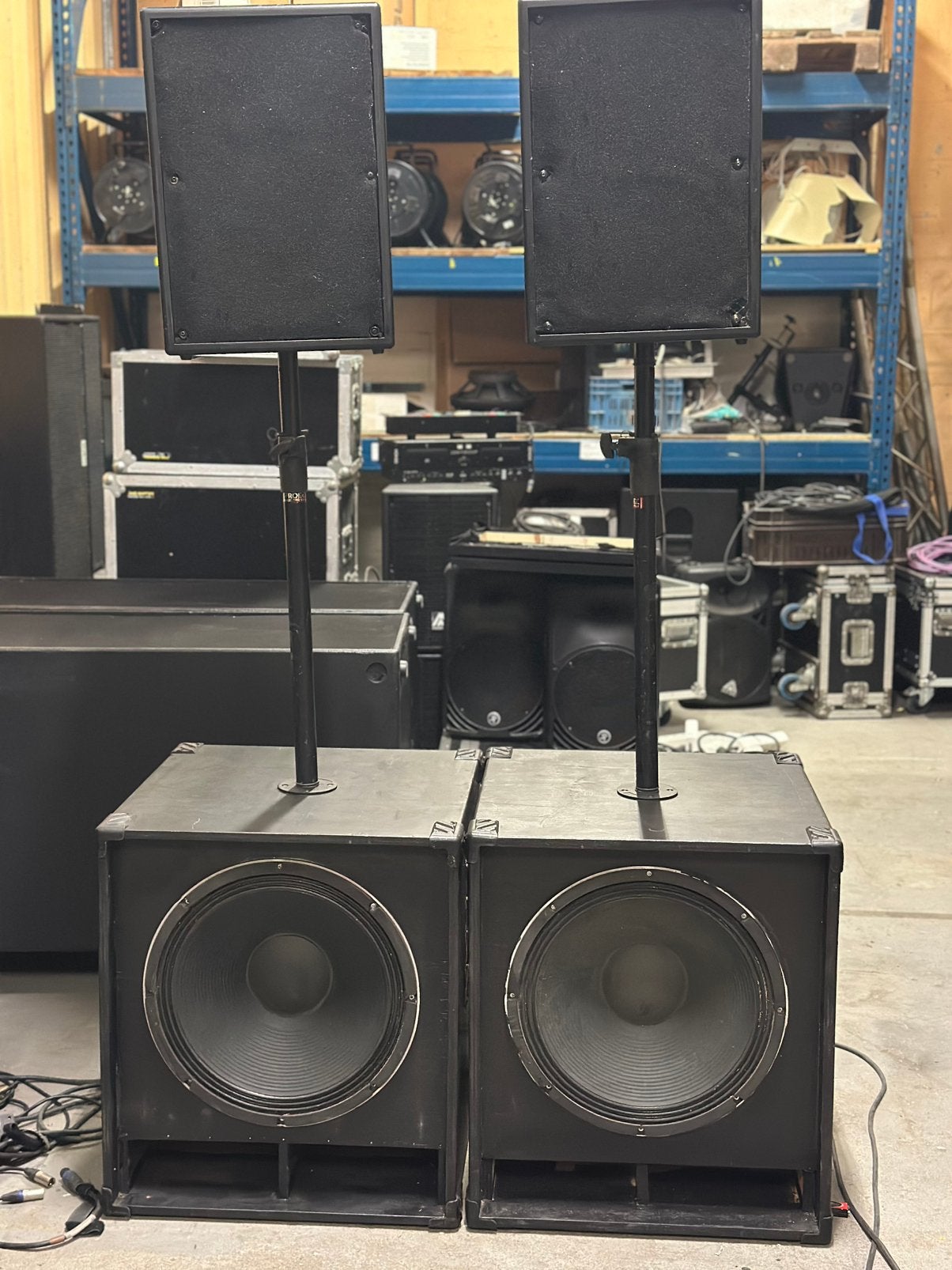 Geluidset 18” bassen met 12” toppen, Audio, Tv en Foto, Gebruikt, Overige typen, Ophalen, 150 watt of meer