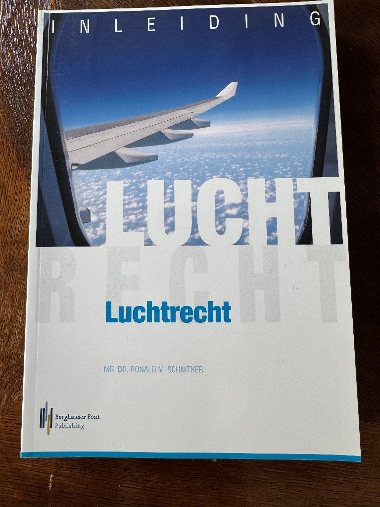 Inleiding Luchtrecht, Ronald M. Schnitker, Zo goed als nieuw, Beta, HBO